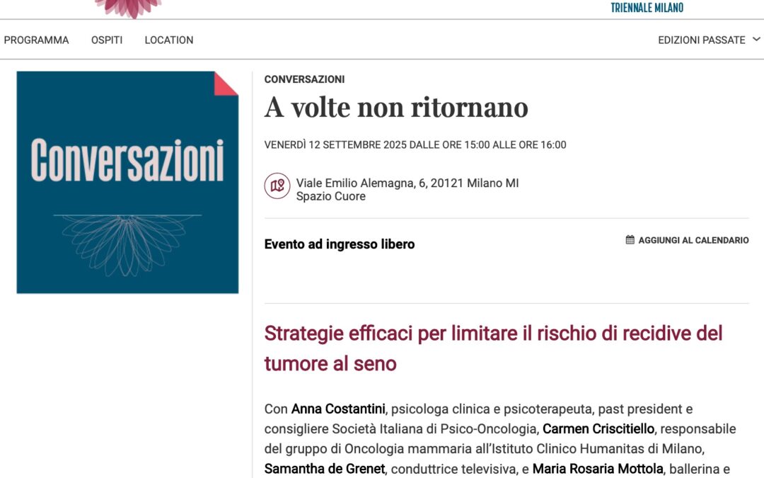 12 settembre 2025 – Esibizione a Il tempo delle Donne – Triennale di Milano